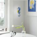 Metal and Glass Seahorse Wall Decor