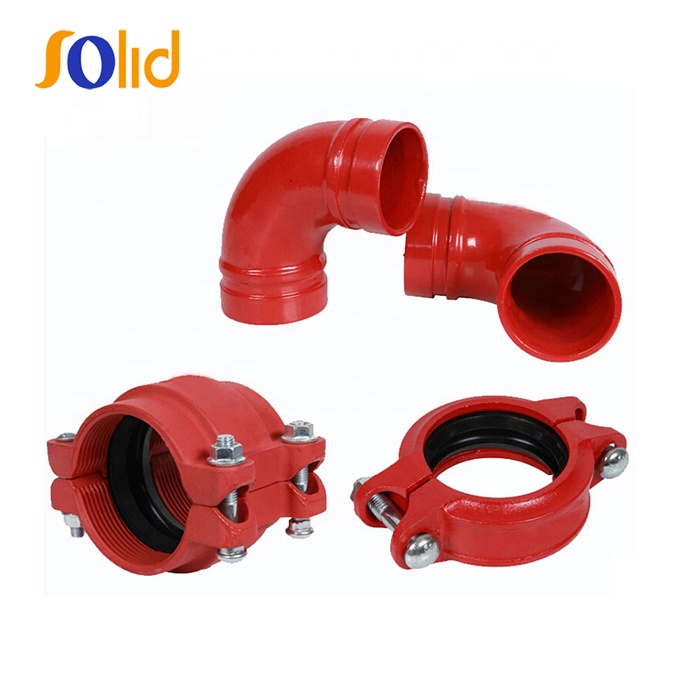 Ductile Iron ASTM a 536 Standard and Grooved Equal Cross Pipe FIttings