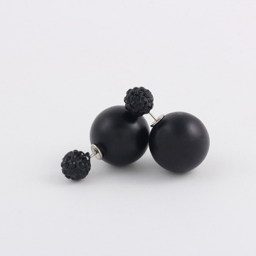 Les boucles d’oreilles en gros argile perle boucles d’oreilles strass Shamballa