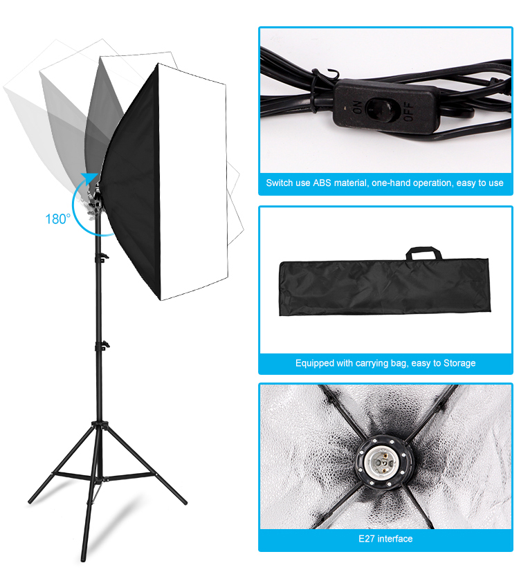 Fotografie Softbox Paraplu Verlichting Kit Studio Apparatuur 6.6*10ft achtergrond stand Systeem met 2700K-5500K LED Lamp voor schieten