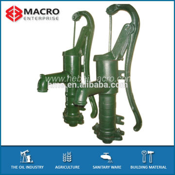 Green Painted Cast Iron Hand Crank Water Pump