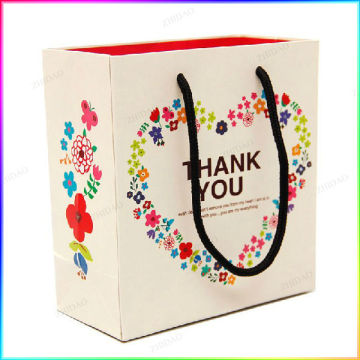 new style thank you paper bag, packaging paper bag