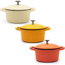 Amazon Hot Sale Mini Cast Iron Enamel Casserole 10cm