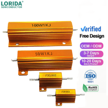 RX24 50W Gold Aluminum Housed Wirewound Power Resistor - Dynamic Braking Resistor