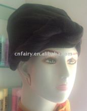 Black microfiber hair cap/Salon hair caps