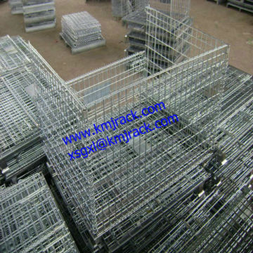 Metal cup feet wire storage cage