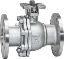 Stainless steel high platform flange ball valve