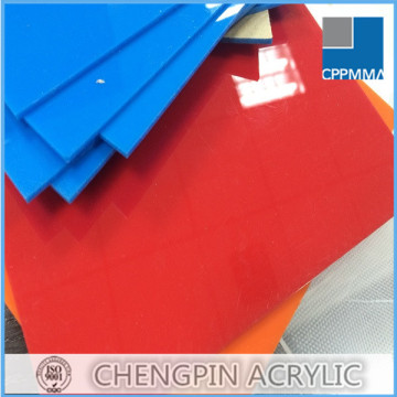 Multi color red cast high gloss acrylic sheet