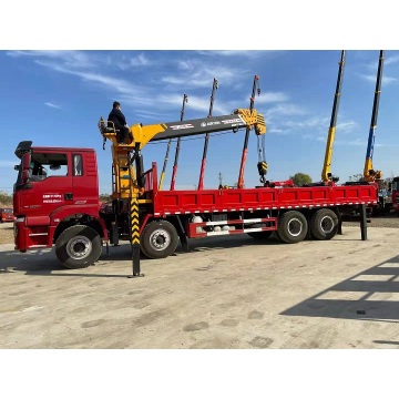 CLW 8x4 crane truck, diesel type crane truck