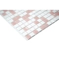 Colorless wall glass mosaic