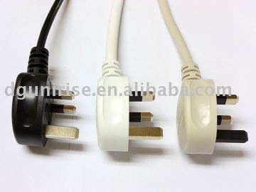 BS 1363 fused plug power cord