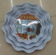 Wave melamine plate 3 sets friut dry tray