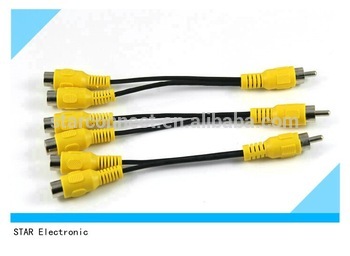 power male to female input output audio video cable