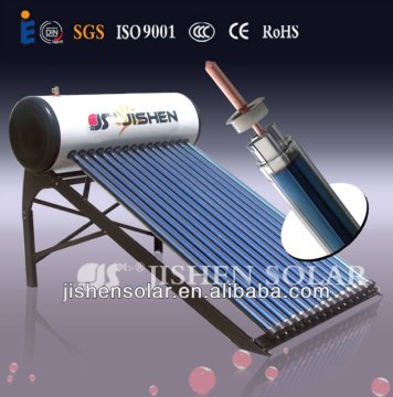 Heat pipe solar water heater