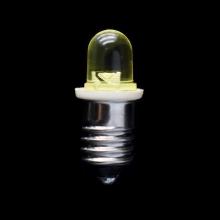 4.5V 8mm Mini Yellow LED Bulb E10 Screw