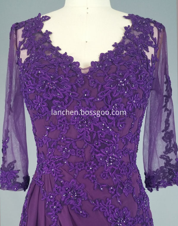 dress purple bead