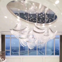 Grande villa moderne lustre blanc de luxe