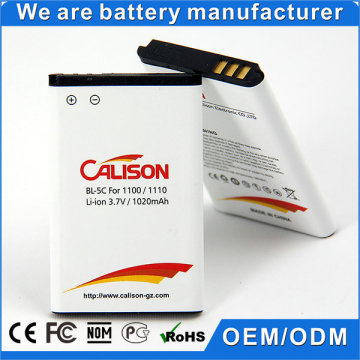 3.7V 1020mah Replacement Battery For Nokia bl-5c