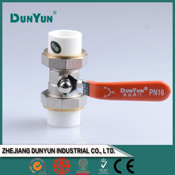 Lever handle brass ball valve