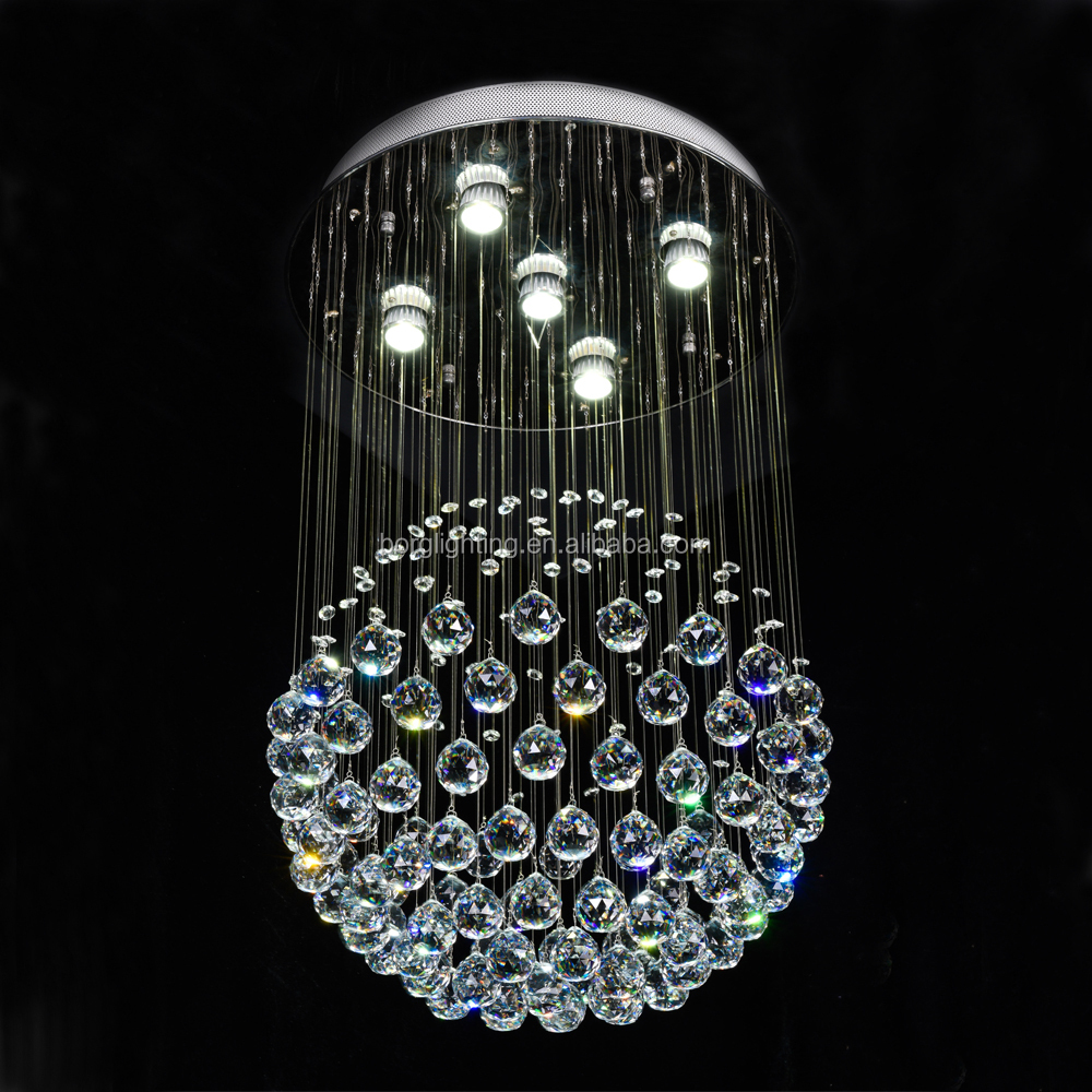 New Stylish Double Layer chandelier crystal beads chandelier led lights chandeliers pendent