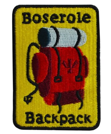 Fashionable custom boserole backpack embroidered patches