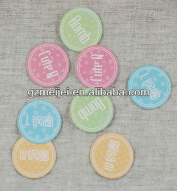 customized shape paper tag for girl