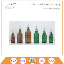 Glass Bottle with Dropper for Cosmetics Packing