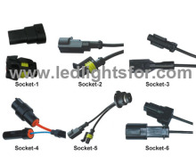 Hot selling Hid socket auto, xenon bulb socket, hid lamp socket