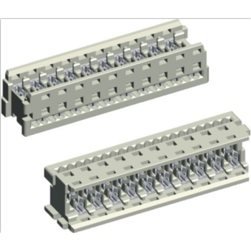 1,27 mm witte IDC-connector voor kabel