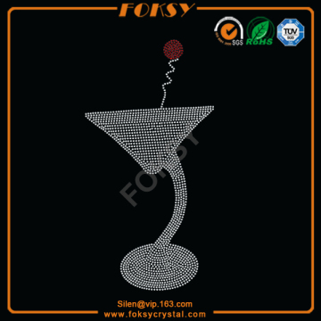 Wine design personalized rhinestone shirts