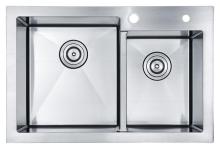 1.5mm Silver Top Quaility Double Bowl Sink
