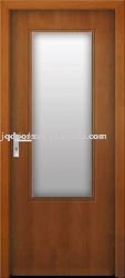 glass wooden door