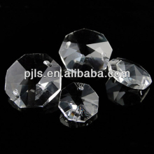 clear cheap price octagonal crystal beads, octagonal glass beads