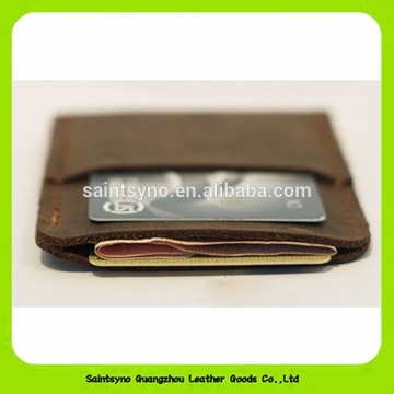 16488 RFID blocking cheap leather school id card holder