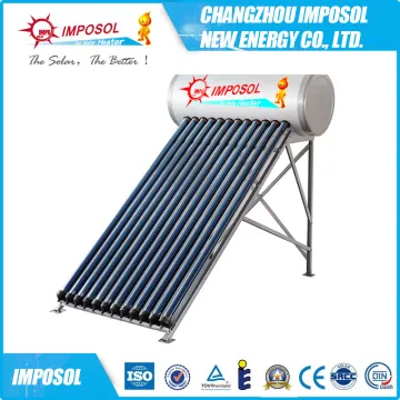 Solar Keymark solar water heater with heat pipe