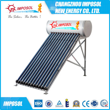 non pressurized solar water heater