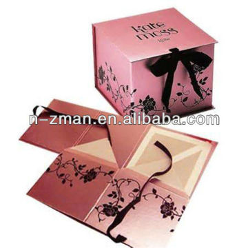 Paper Folding Jewelry Box,Folding Box with lamination,Folding Jewelry Box