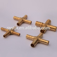 China supplier brass hose barb fitting cross