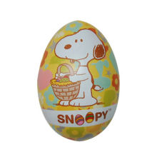 NC2778 Easter Egg-shaped Gift Tin Box with 0.23mm Thickness, 61 x 81mm (D x H) Size
