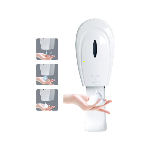 cheap price bathroom accessories plastic white colour double box liquid soap dispenser for bathroom