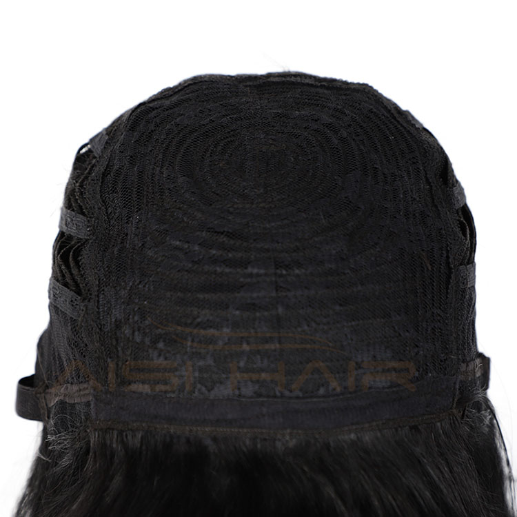 Aisi Hair For Black Women Silky Straight Wig With Bangs 100% Natural Black Short Bob 14 Inch Wig Human Hair Brazilian