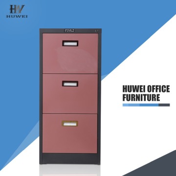Metal 3 drawer file document office cabinet