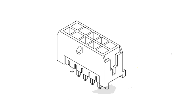 MX3.0mm 180° Wafer Connector Series AW3045V-2xNP-X