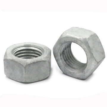 Carbon steel Hexagon nuts Hot dip galvanized DIN934