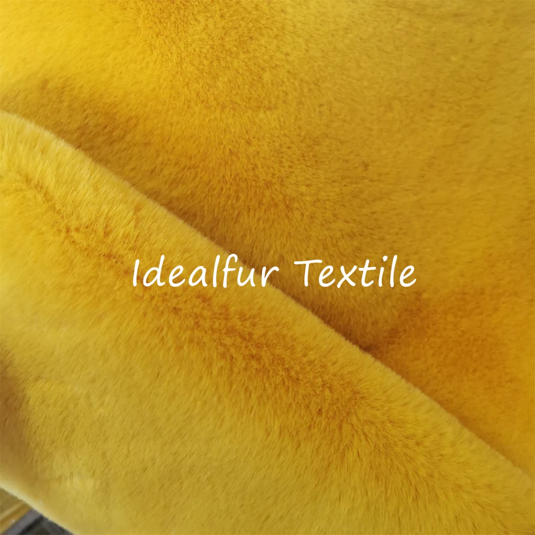 Luxury High Density Rabbit Fake Fur Fabric