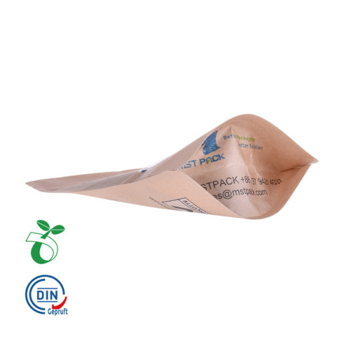 Sac debout compostable avec fermeture à glissière