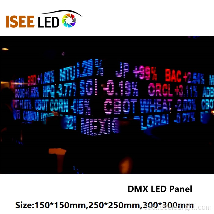300 * 300mm RGB DMX video nga gipangulohan sa panel nga panel