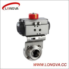 Ss Threaded Butterfly Valve with Aluminum Actuator