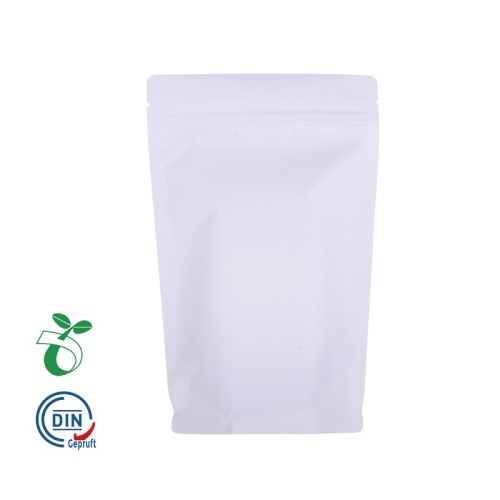 Stand Up Pouch Zip Lock Biologiskt nedbrytbar Kraft Bag