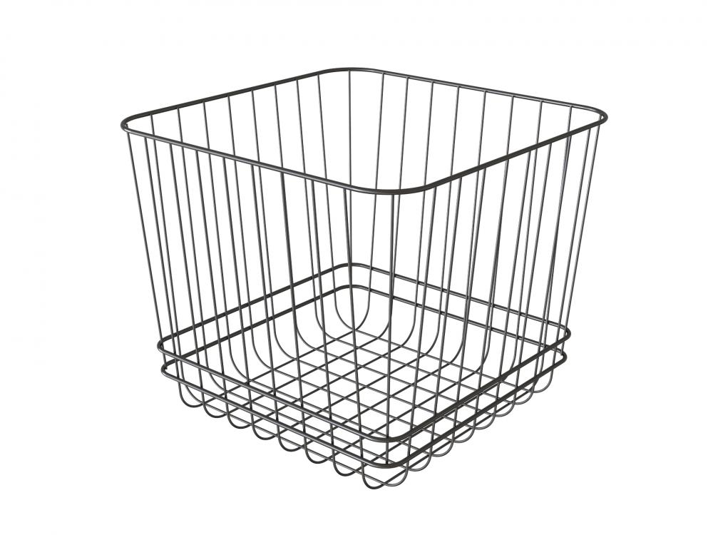 Bathroom metal storage basket